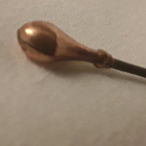 Hat Pin..6" 14K gold Head